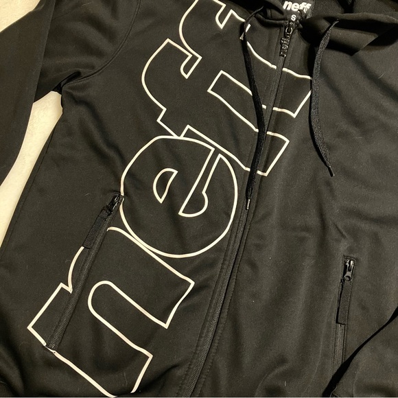 Black NEFF Zip Up Hoodie - Picture 4 of 8